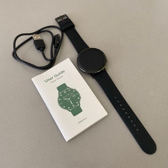 Smart Watch Black Wristband Touch Screen Exercise Monitor - Picture 2 of 3